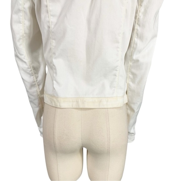 JKT NYC Ariel Twill Burnished Leather Trim Jacket Size Medium NEW - Picture 8 of 12